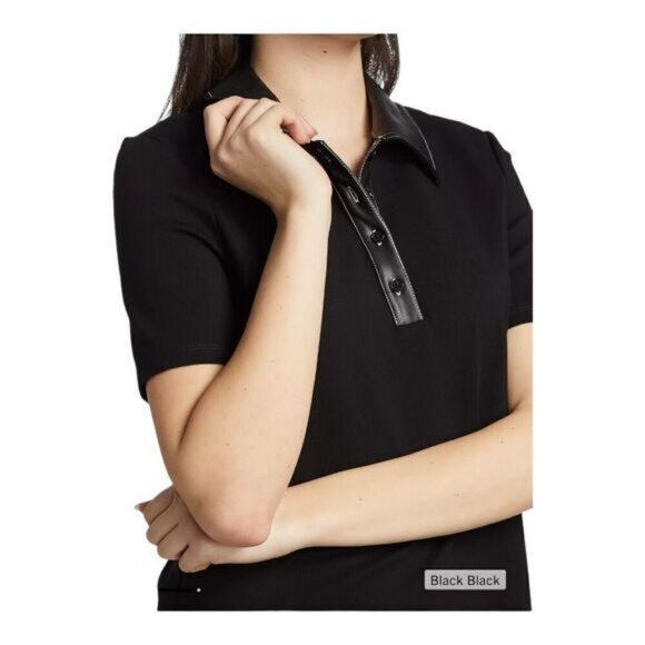Staud Jay Black Polo Mini Dress Size Small - Picture 5 of 13